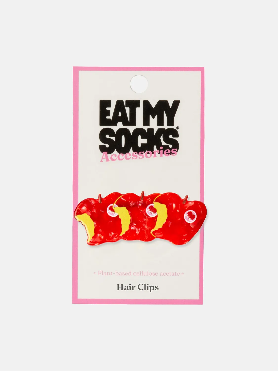 Eat My Socks Apple hårspænde æble acetat