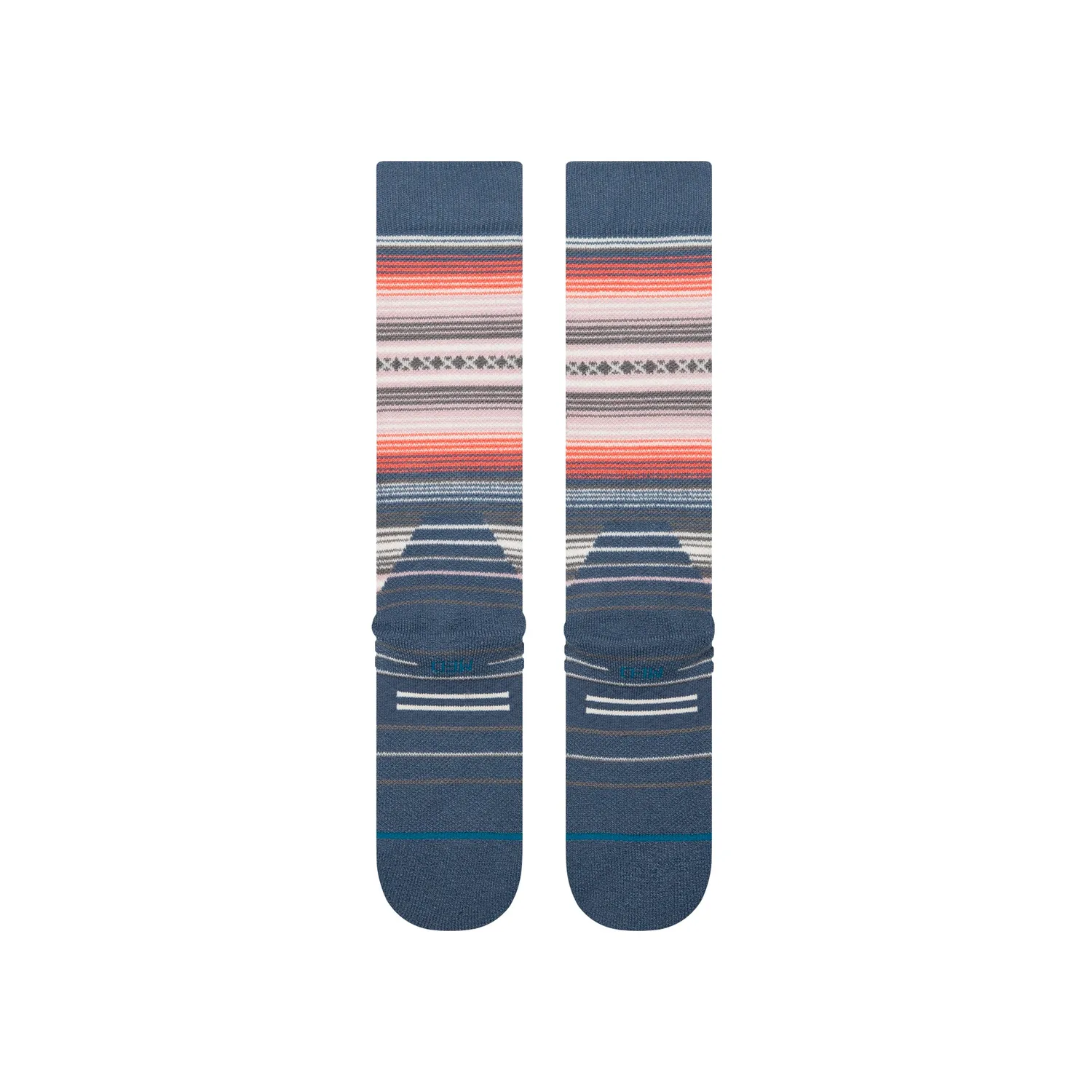 Stance Curren Mid Wool skisok sea blue medium polstring