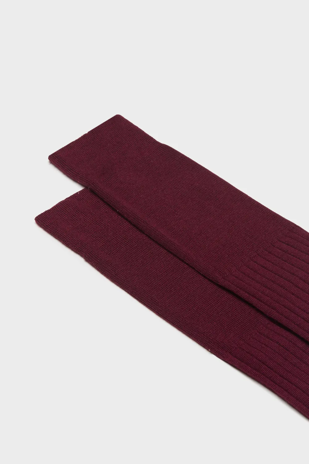Bresciani Luxury Quirinale herre strømper bordeaux cashmere 1 par