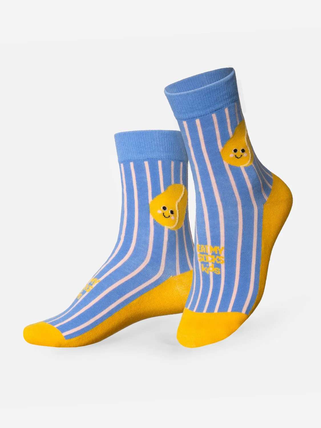 Eat My Socks Blue Salty Chips Kids sokker 1 par bomuld