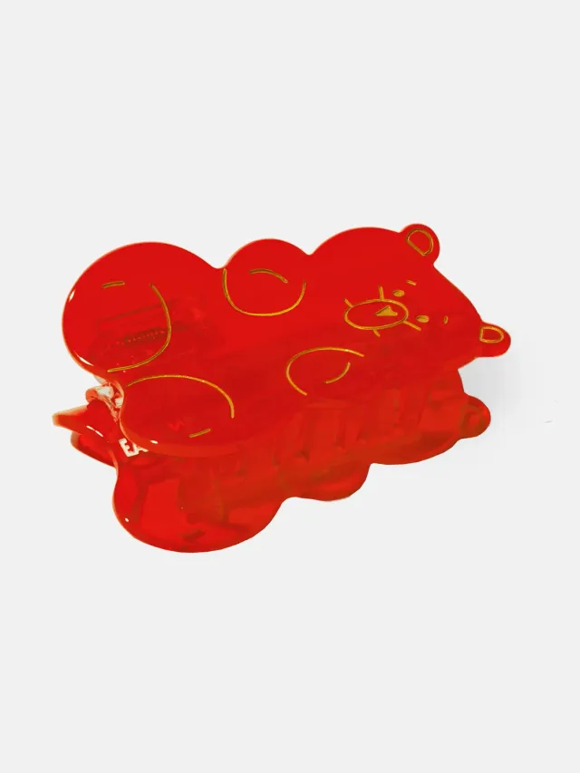 Eat My Socks Red Gummy Bear hårklemme rød stærk greb