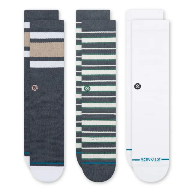 Stance Signature crew sokker blå 3-pak – polstret
