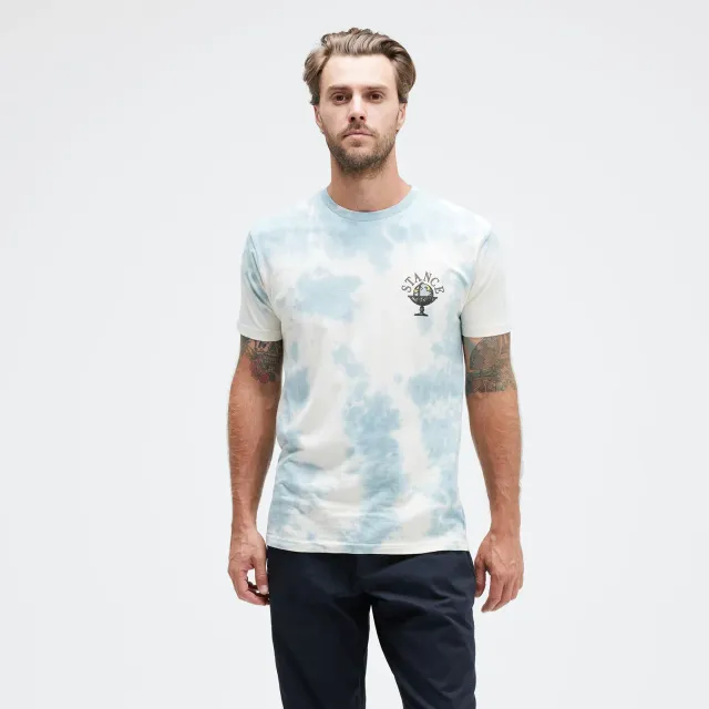 Stance Sol t-shirt Blue Wash mellemvægt bomuld