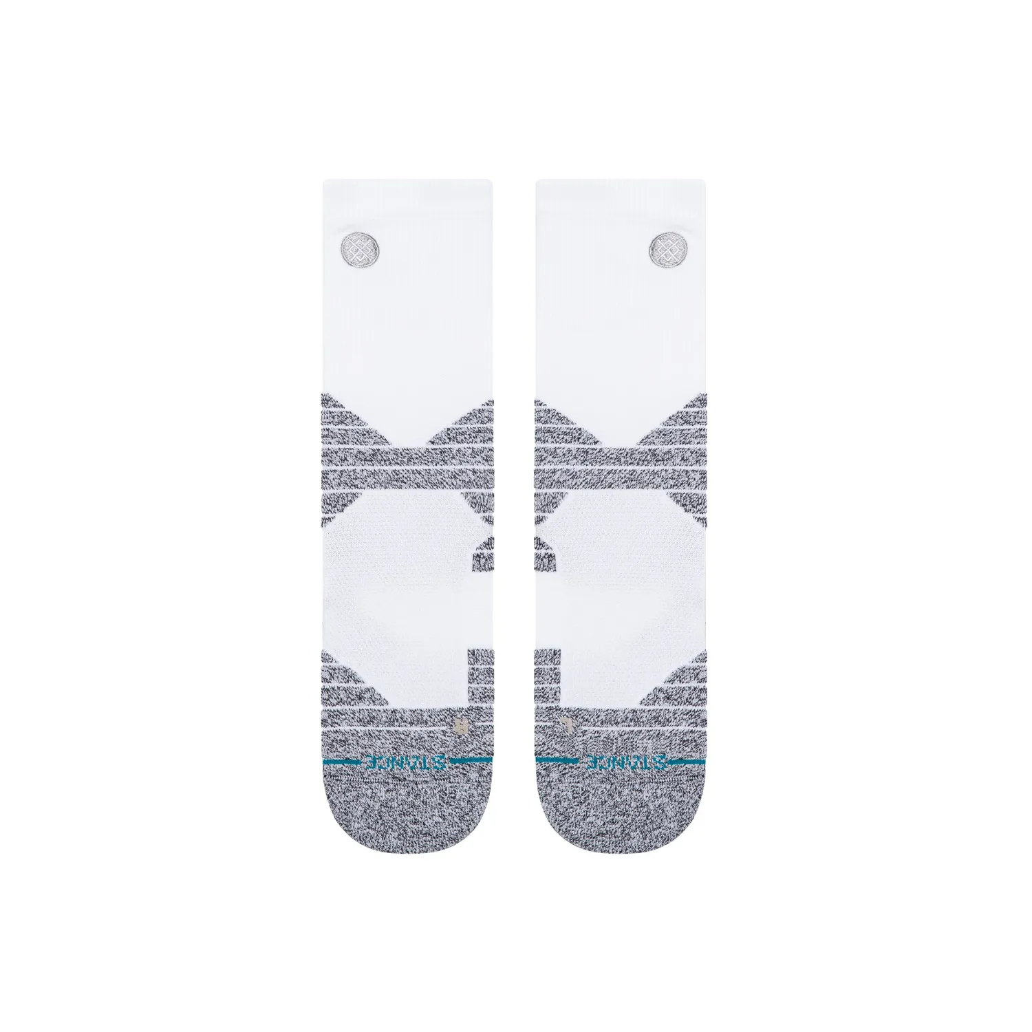 Stance Icon Sport Crew sportssokker hvide åndbare