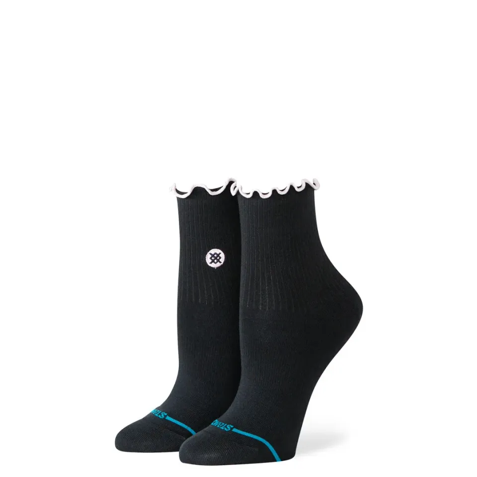 Stance Pop Ruffle Icon quarterstrømper sorte