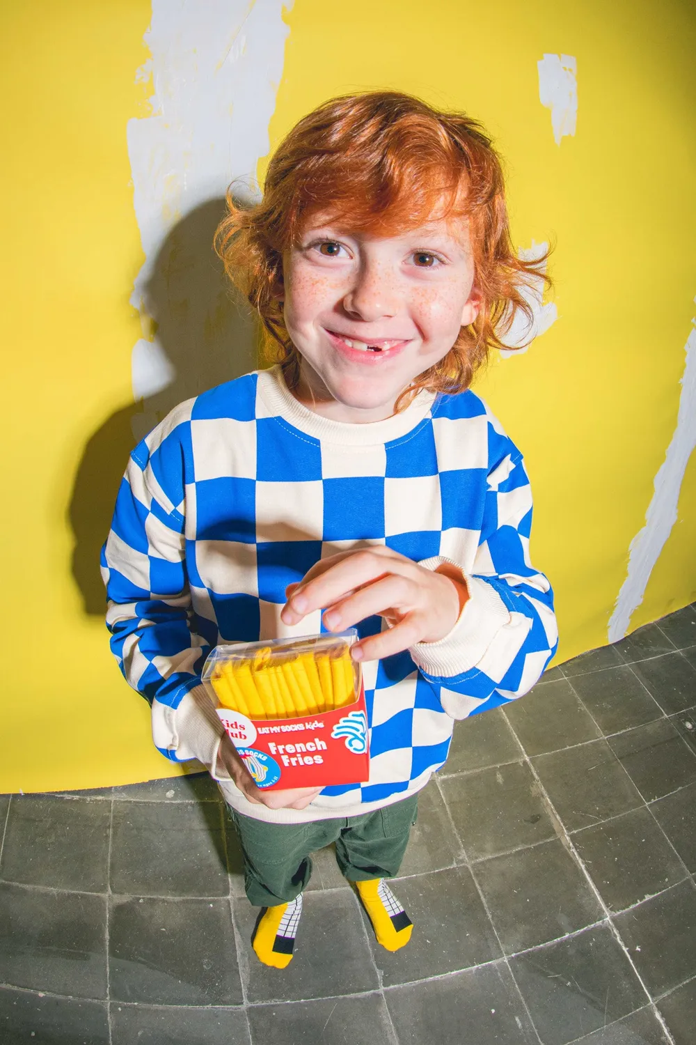 Eat My Socks French Fries børnestrømper 1 par bomuld