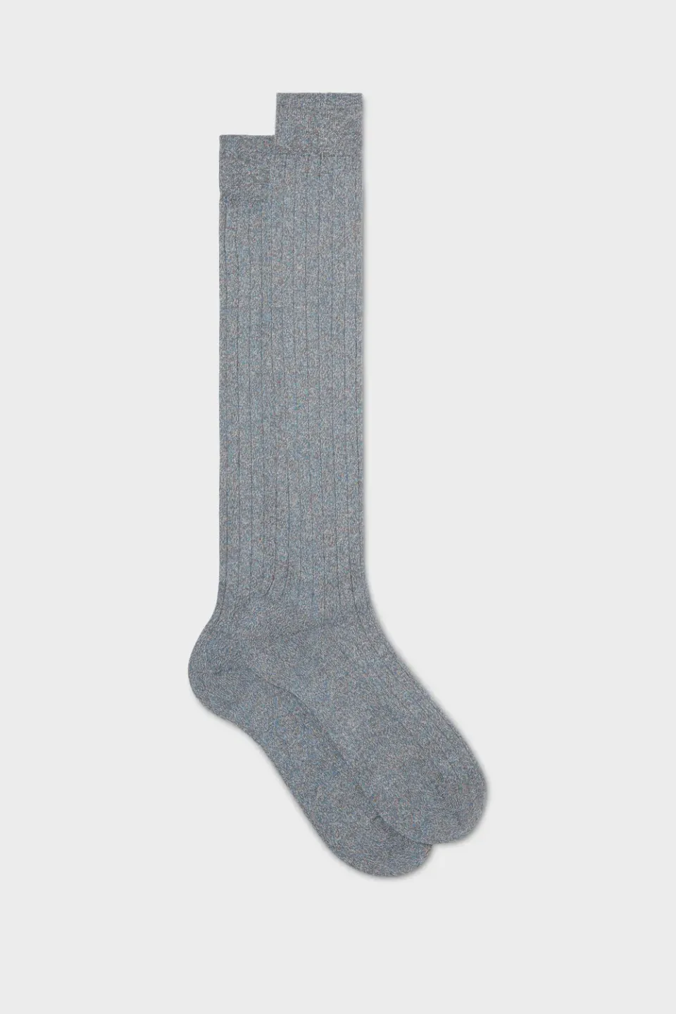 Bresciani Virgilio bomuldssokker light brown skyblue