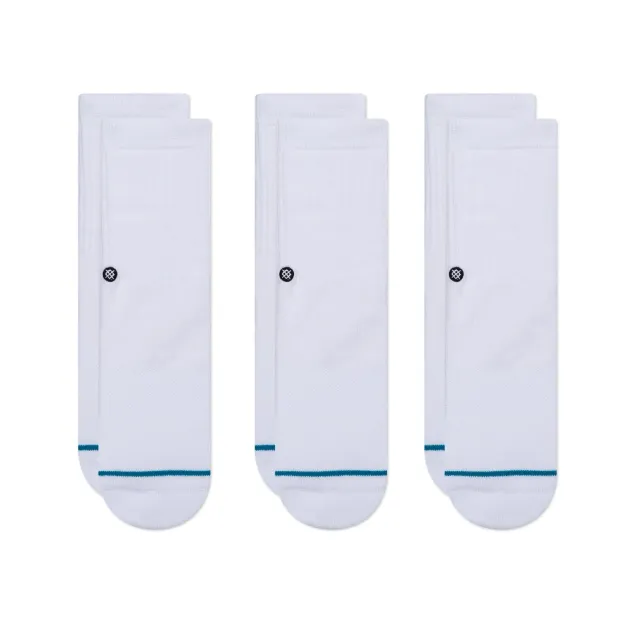 Stance Icon Kids Crew strømper hvid 3-pak – børn