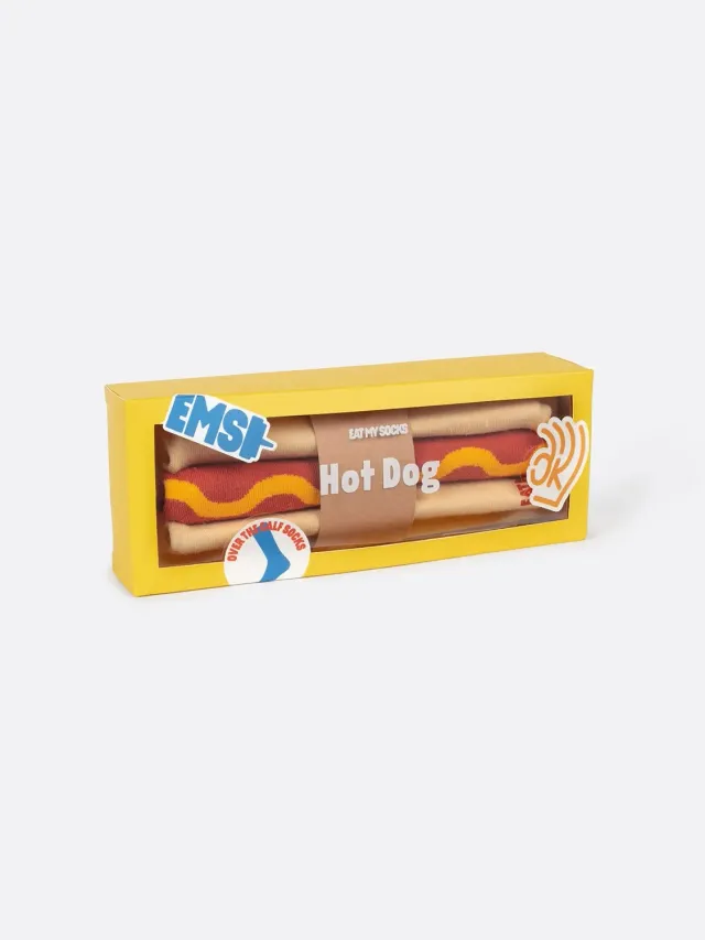 Eat My Socks Hot Dog strømper bomuld 3D