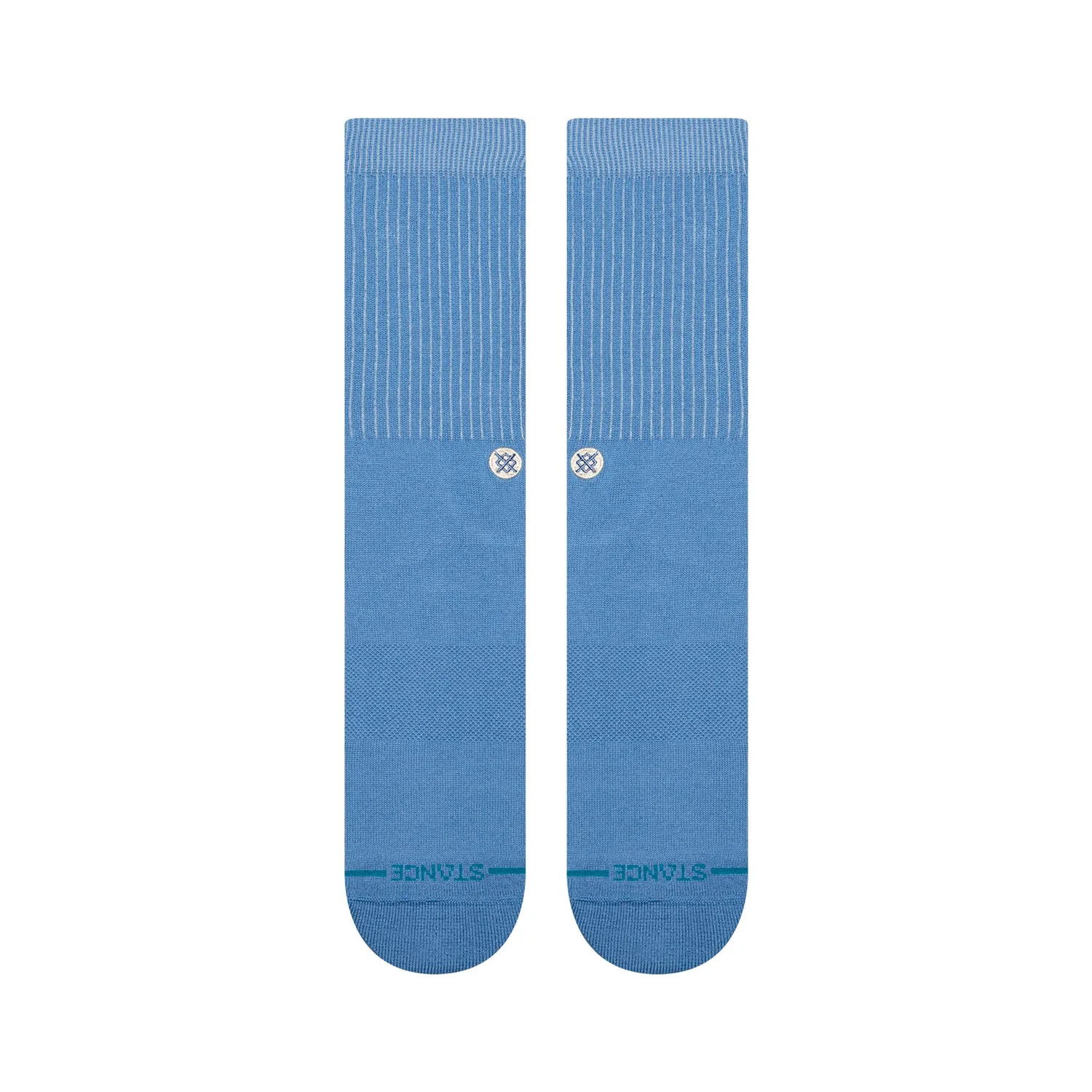 Stance Icon Pop crew strømper capriblå bomuld
