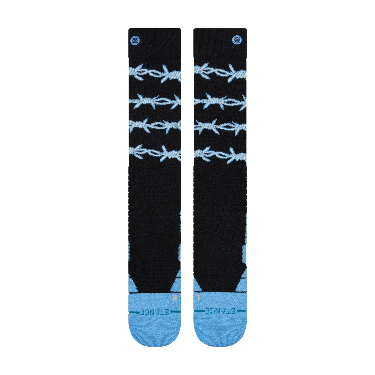 Stance Barbed Wire Mid Poly skistrømper blå OTC