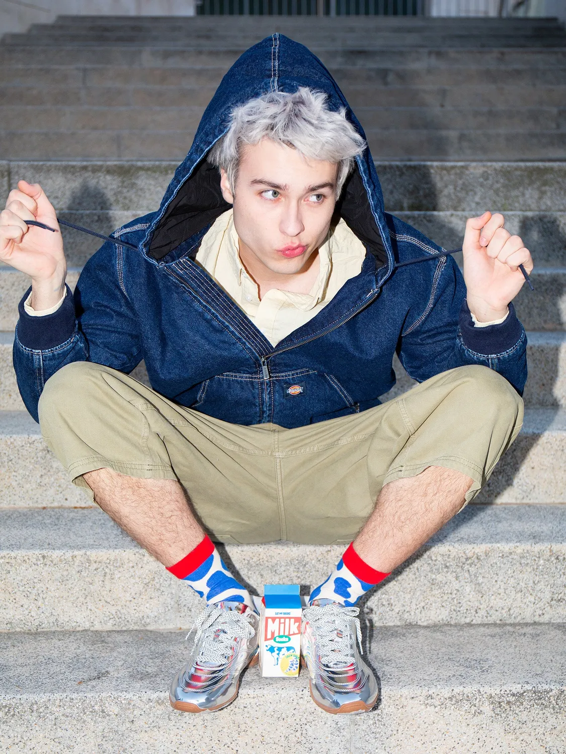 Eat My Socks Milk sokker 1 par hvid