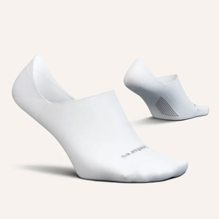 Feetures Elite Ultra Light Invisible løbestrømper White