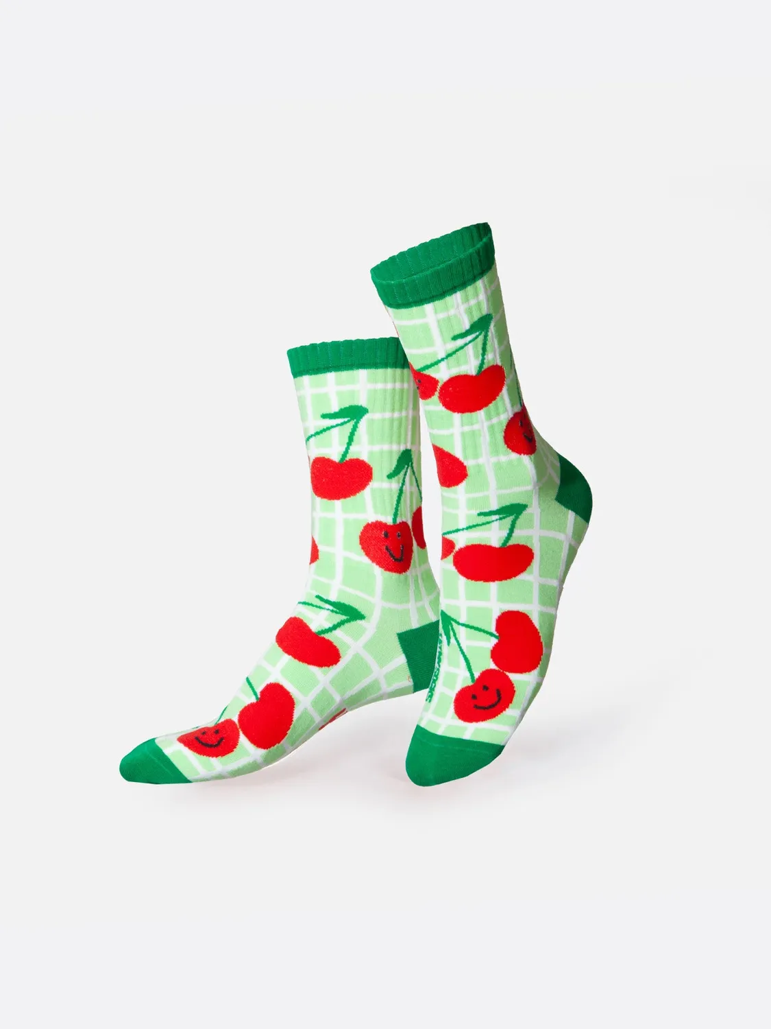 Eat My Socks Cherry sokker flat-pack kirsebær