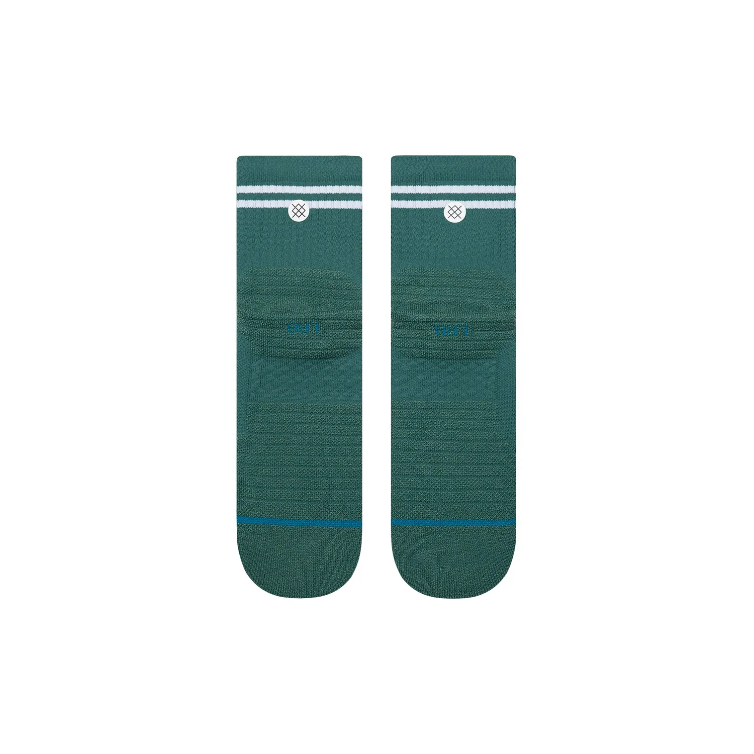 Stance Lined Up Mid Quarter golfsokker teal medium