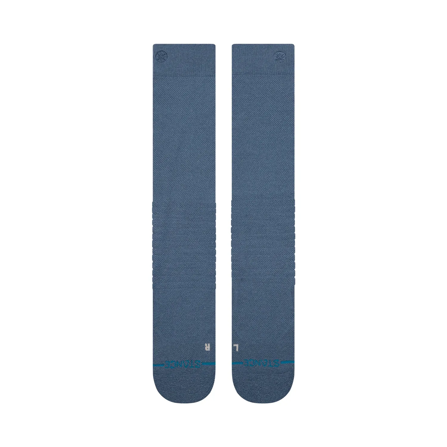 Stance Solid Mid Wool skistrømpe Sea Blue knæhøj