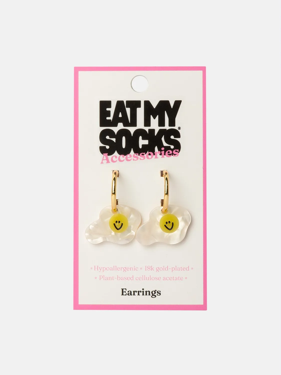 Eat My Socks Fully Fried øreringe 18k guld