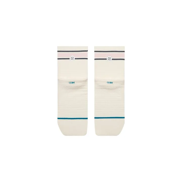 Stance Wiley light quarter løbestrømper off white