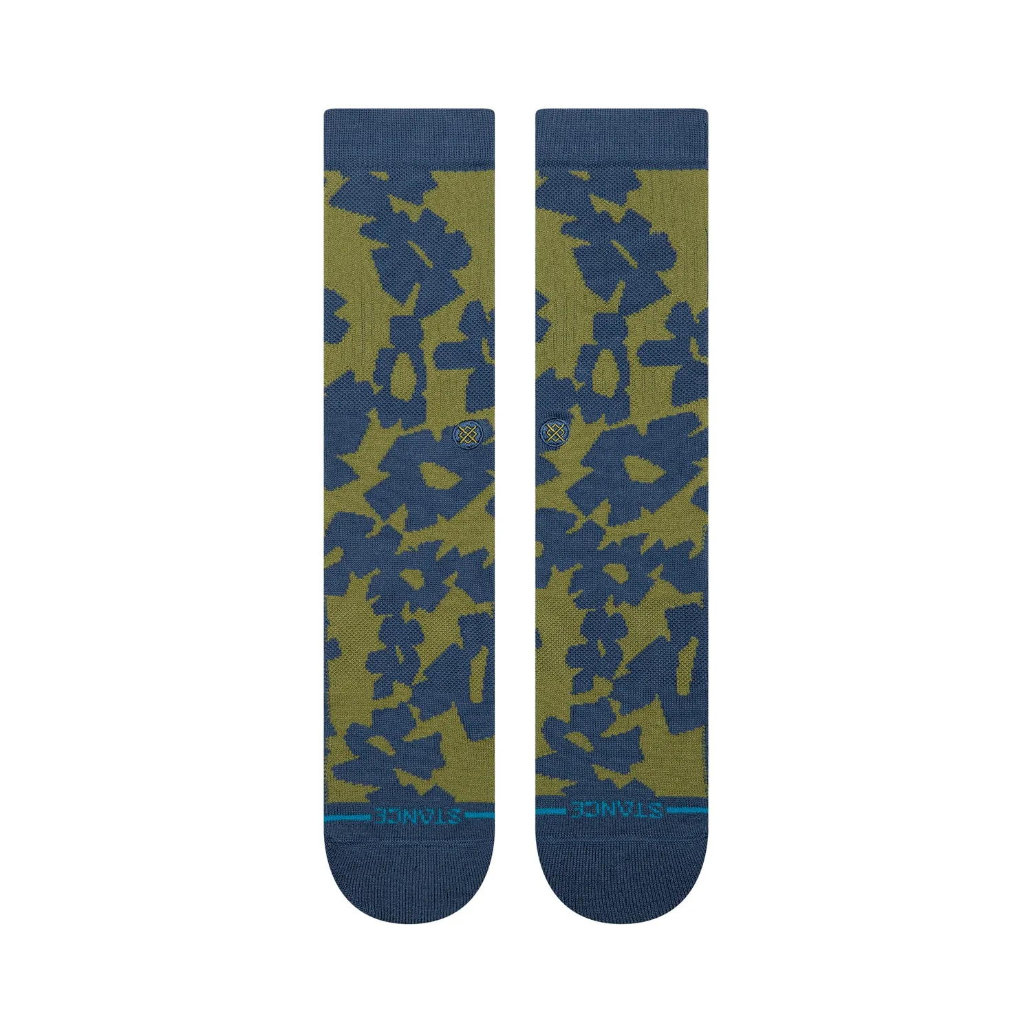Stance Stomped Crew sokker oliven kæmmet bomuld