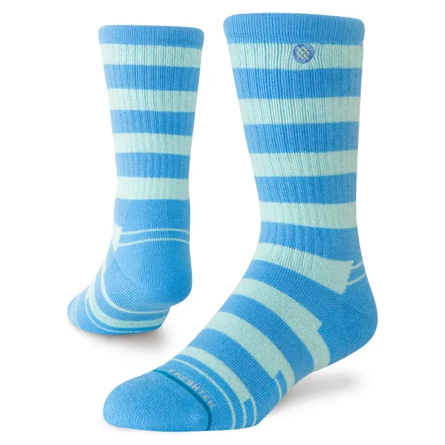 Stance Striped It Hike Crew sokker electric blue medium