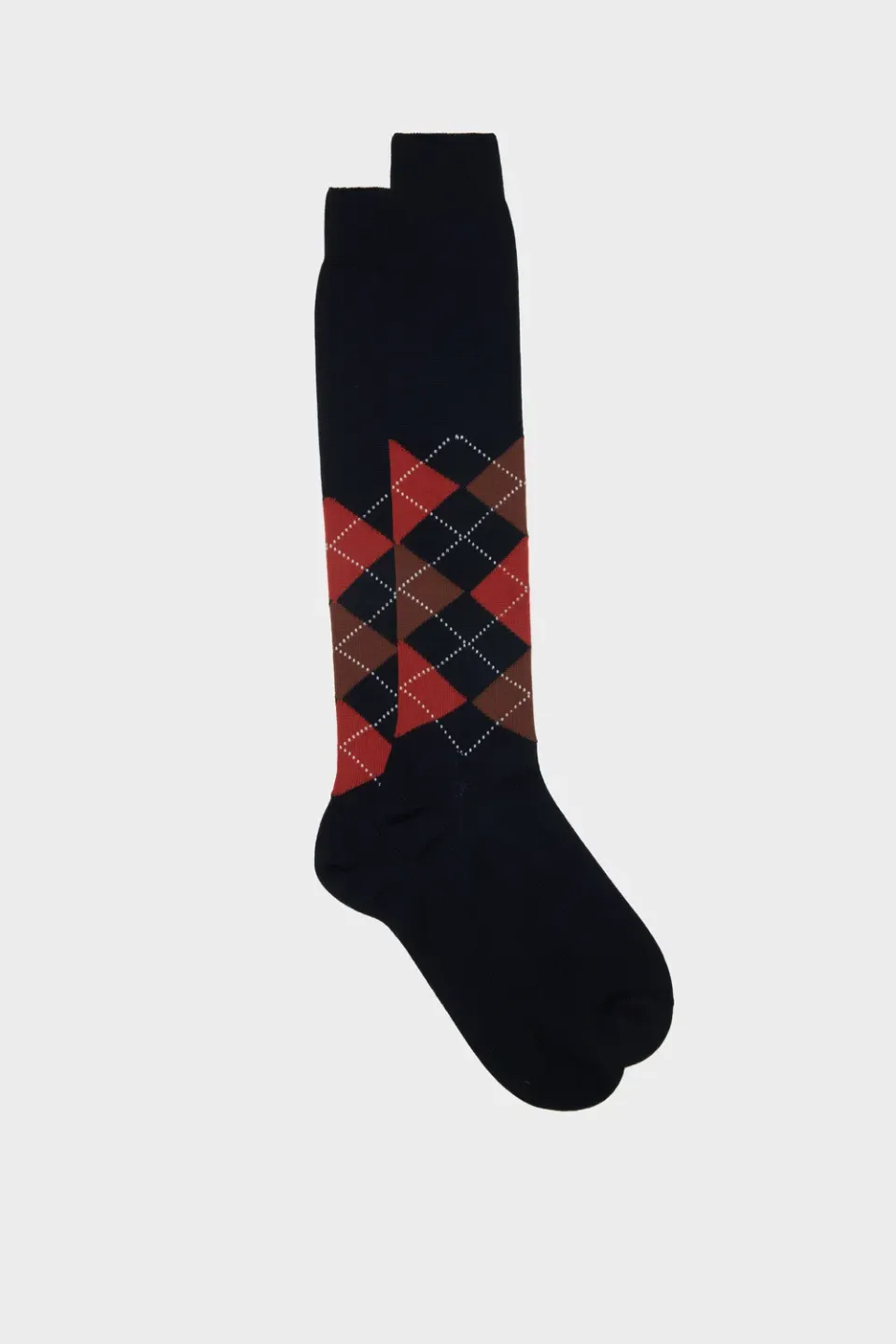Bresciani Essentials Luca herresokker argyle bomuld