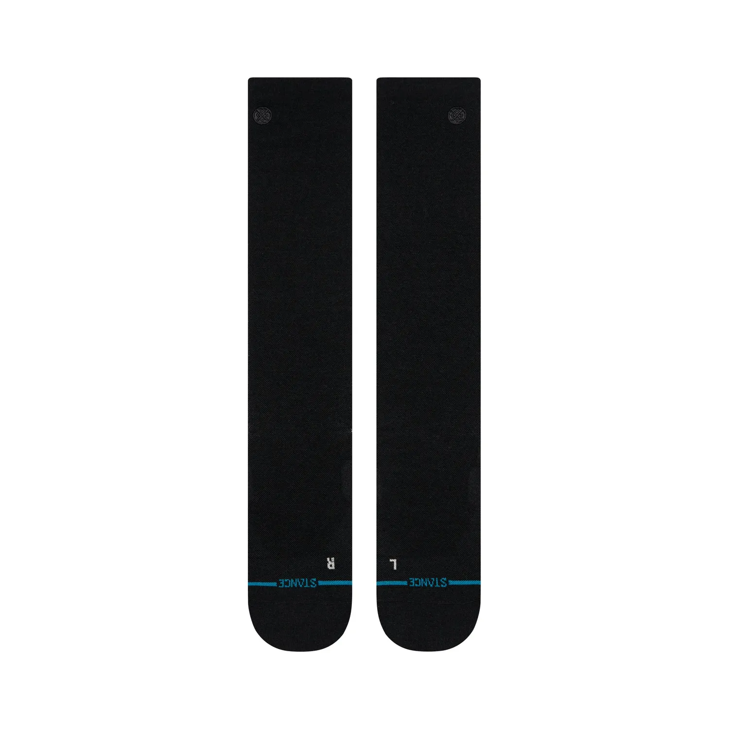 Stance Solid Ultra Light Wool snesokker sort tynd