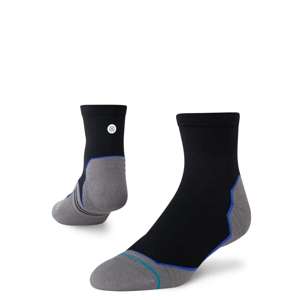 Stance Contrast Seam Light løbestrømper sort