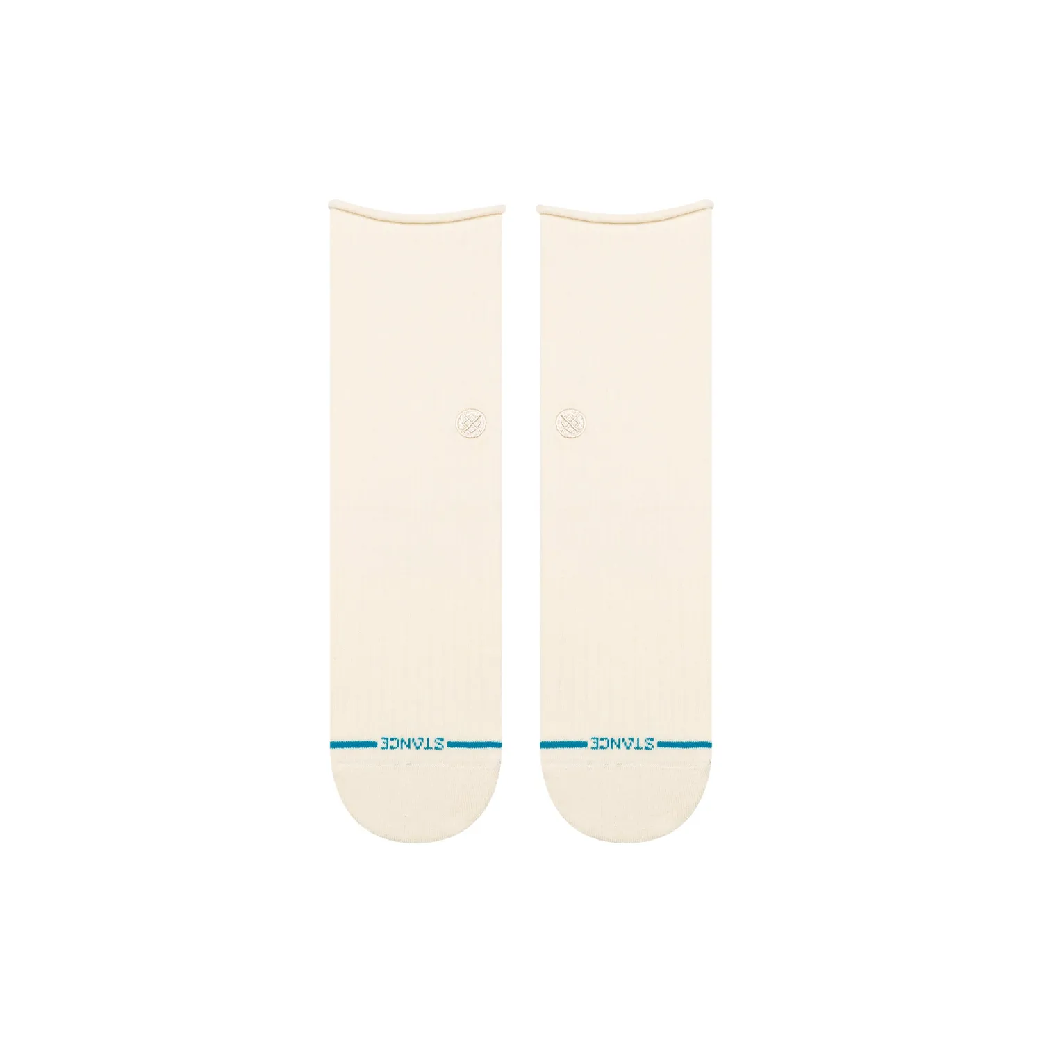 Stance Rolled Cuff quarter sokker creme let polstring
