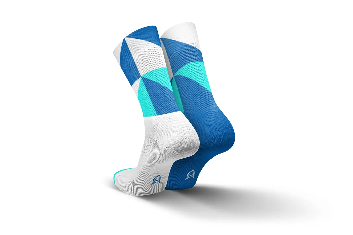 Incylence Running Polygons Blue løbestrømper åndbare