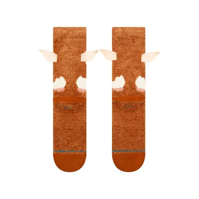Stance Gizmo Crew sokker brun bomuld