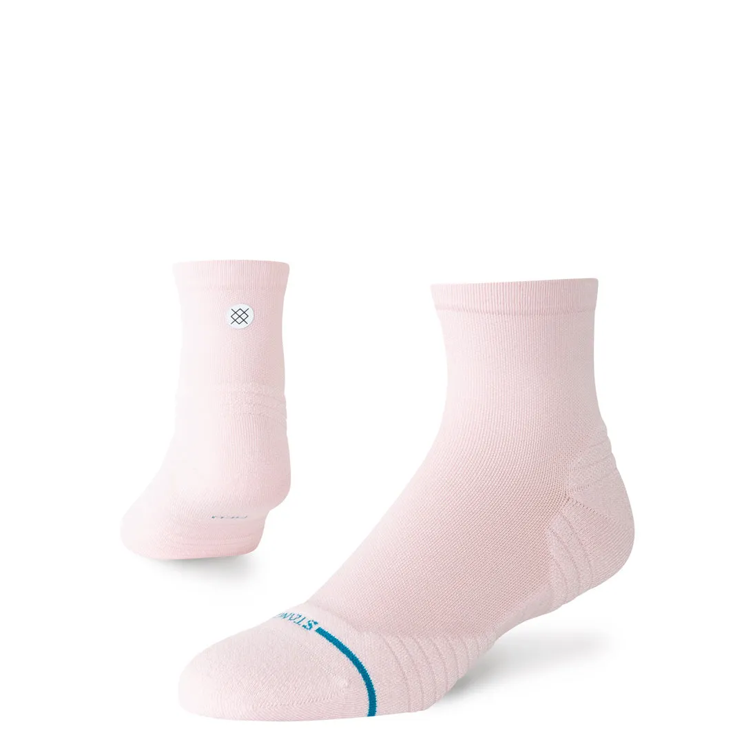 Stance Solid Light Quarter løbestrømper pink let