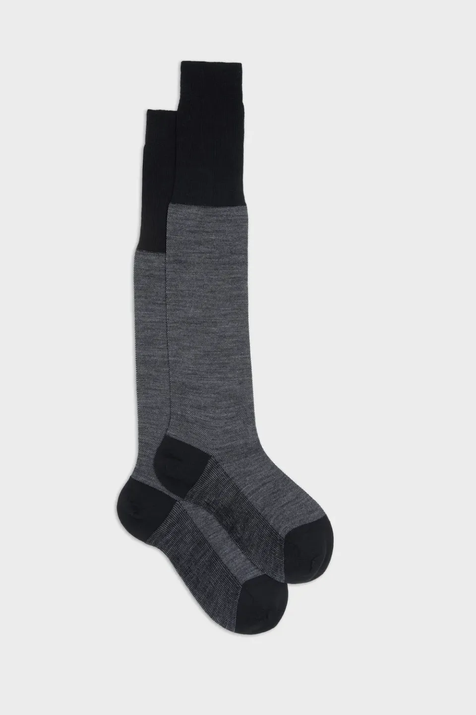 Bresciani Essentials Brando herresokker black uld tynd