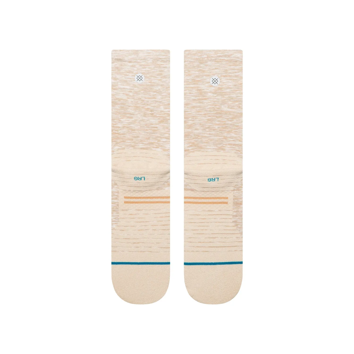 Stance Marled Light Crew sokker oatmeal løb