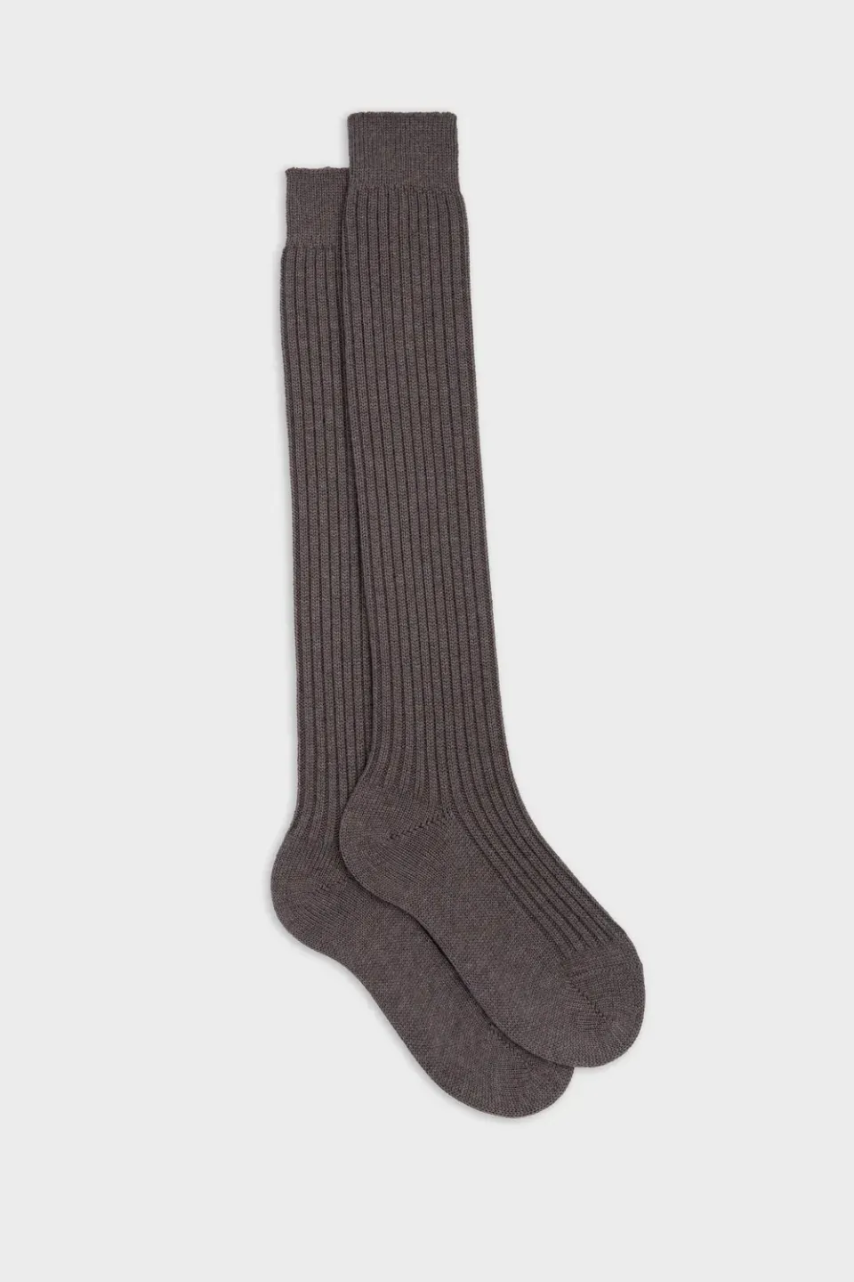 Bresciani Teo uldstrømper beaver tykke rib
