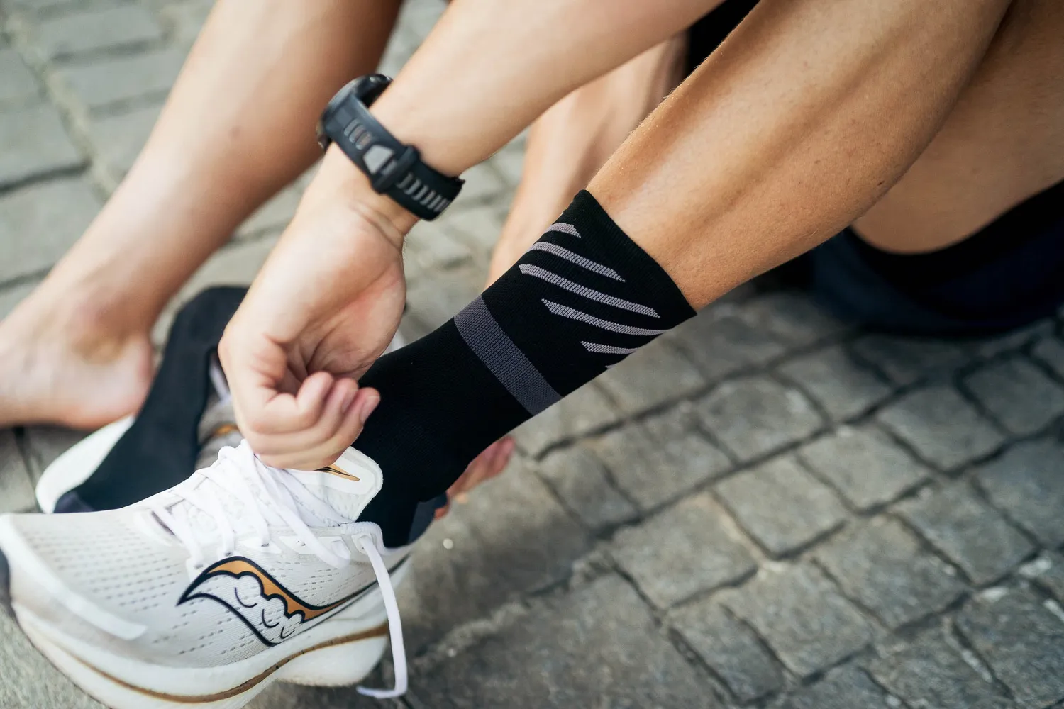Incylence Running Disrupts Black løbestrømper Microlon