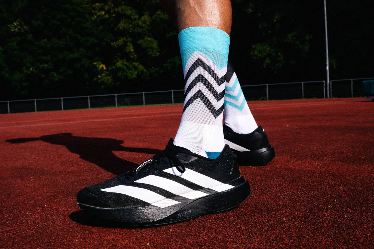 Incylence Running Volts løbestrømper cyan sort kompression