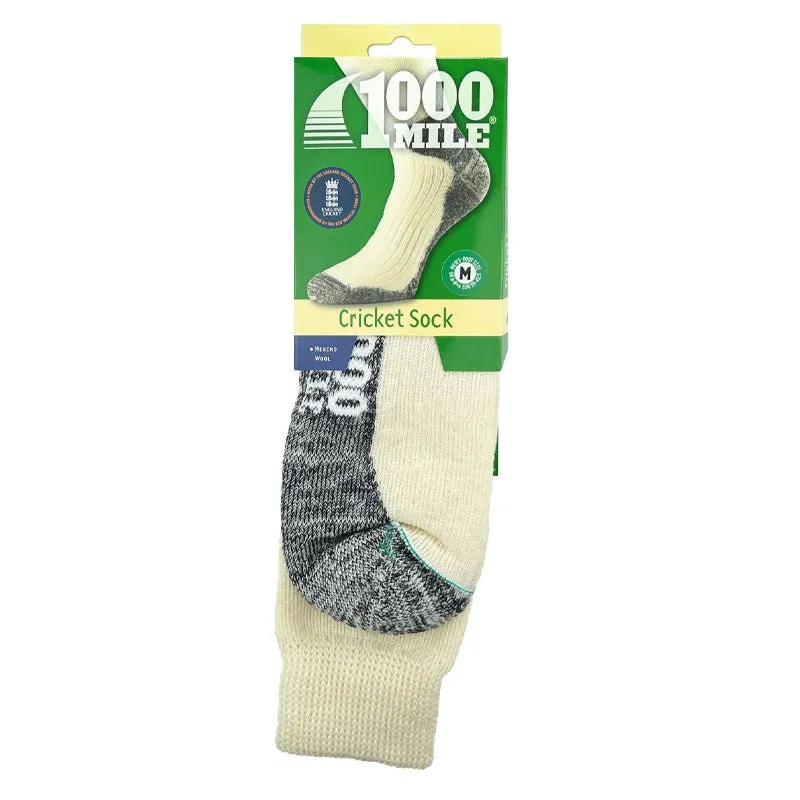 1000 Mile 2006 cricketstrømper cream merino kraftig