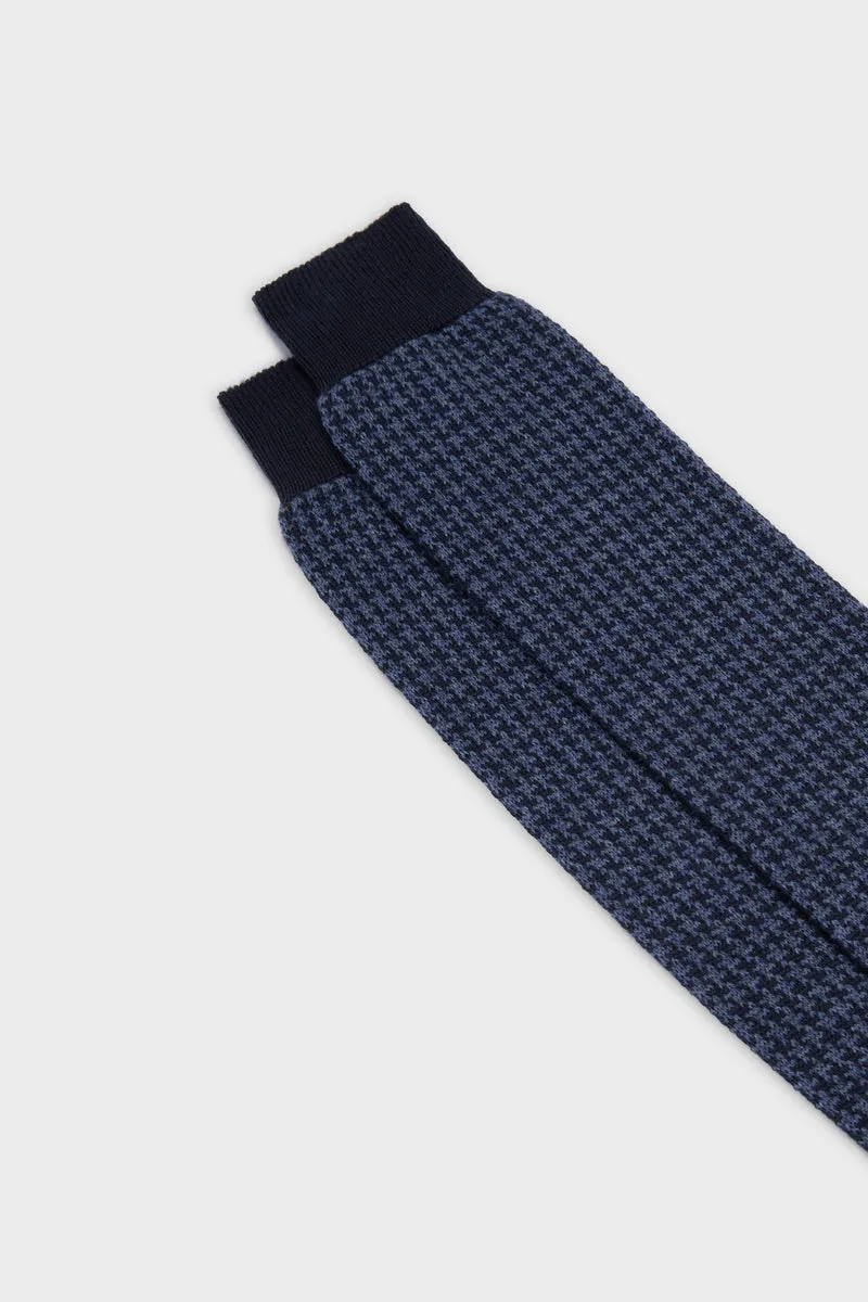 Bresciani Essentials Egon strømper uld cashmere blå