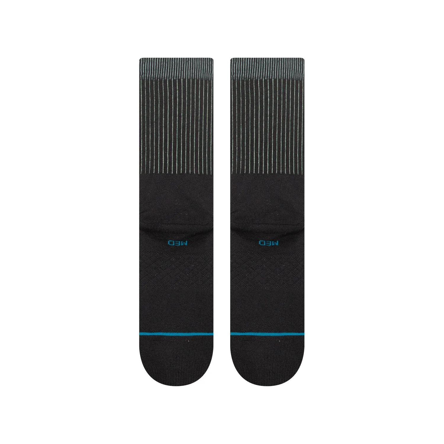 Stance Icon Pop Crew strømper black teal – bomuld