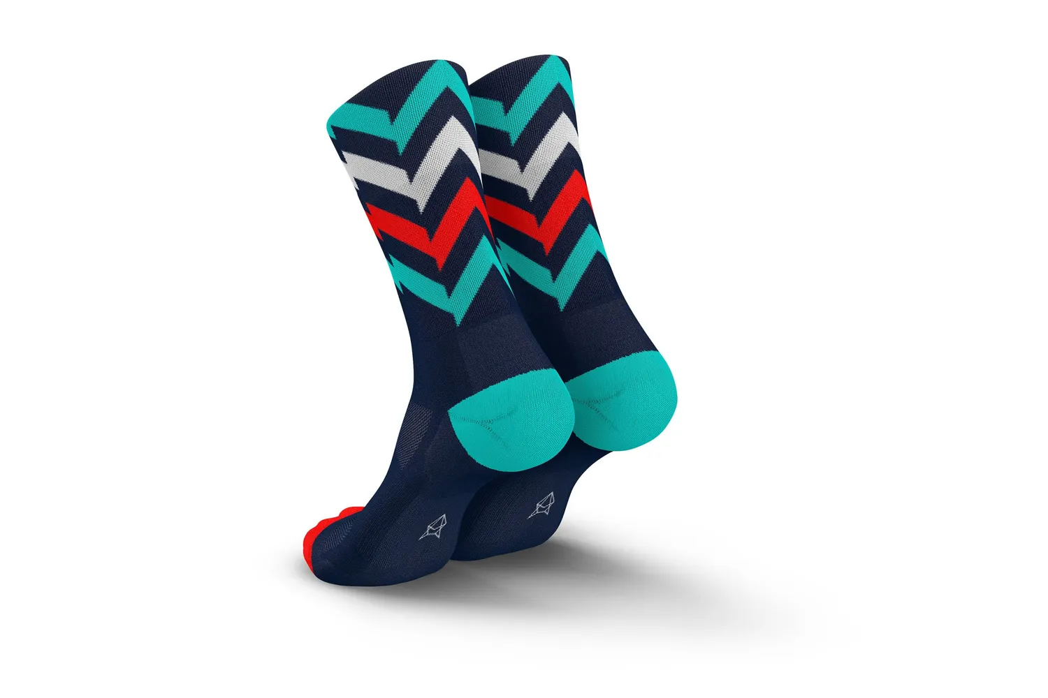 Incylence Ultralight Waves cykelstrømper tricolore let