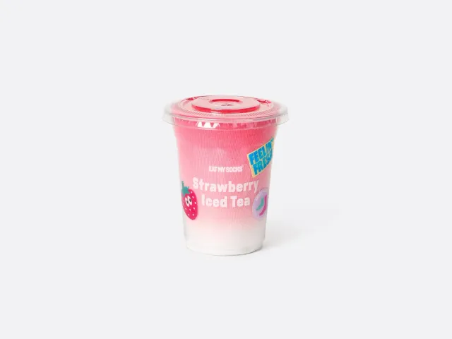 Eat My Socks Iced Tea Strawberry strømper 2 par jordbær