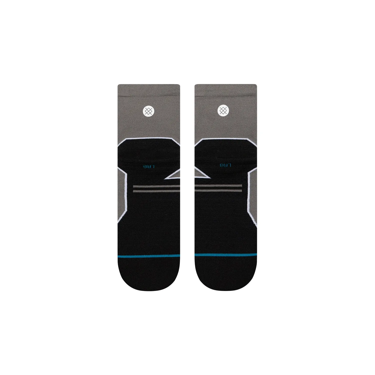 Stance Topo Light Quarter løbestrømper grå let