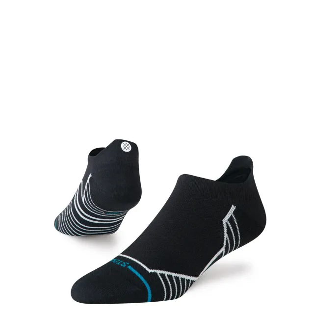 Stance Variegated Tab løbestrømpe Black ultralet