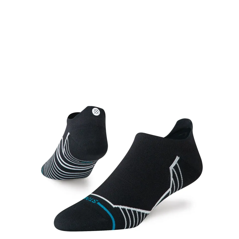 Stance Variegated Tab løbestrømpe Black ultralet