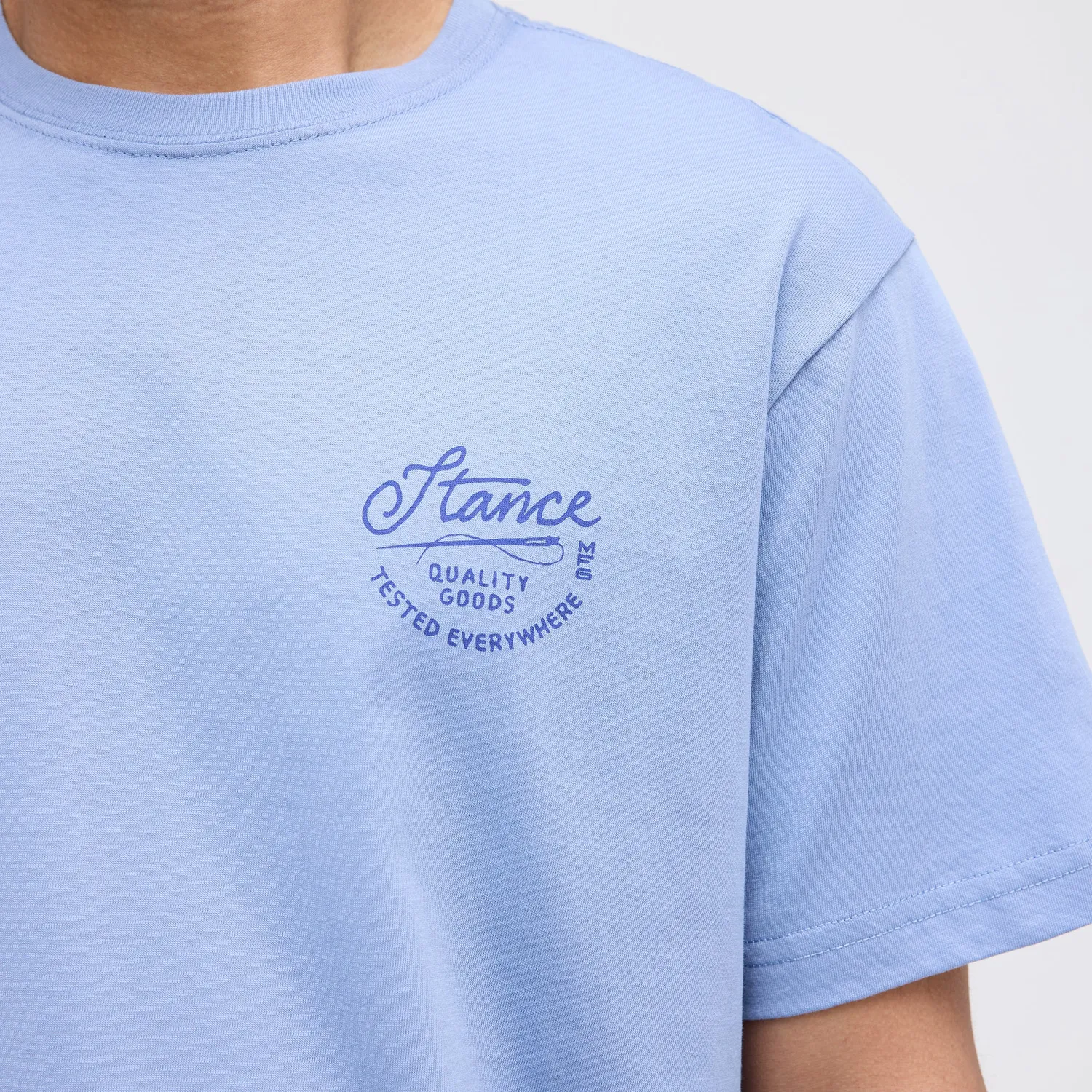 Stance Standard Issue tee stone blue bomuld