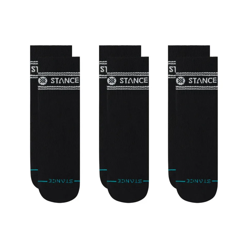 Stance Vital quarter strømper sort 3-pak medium