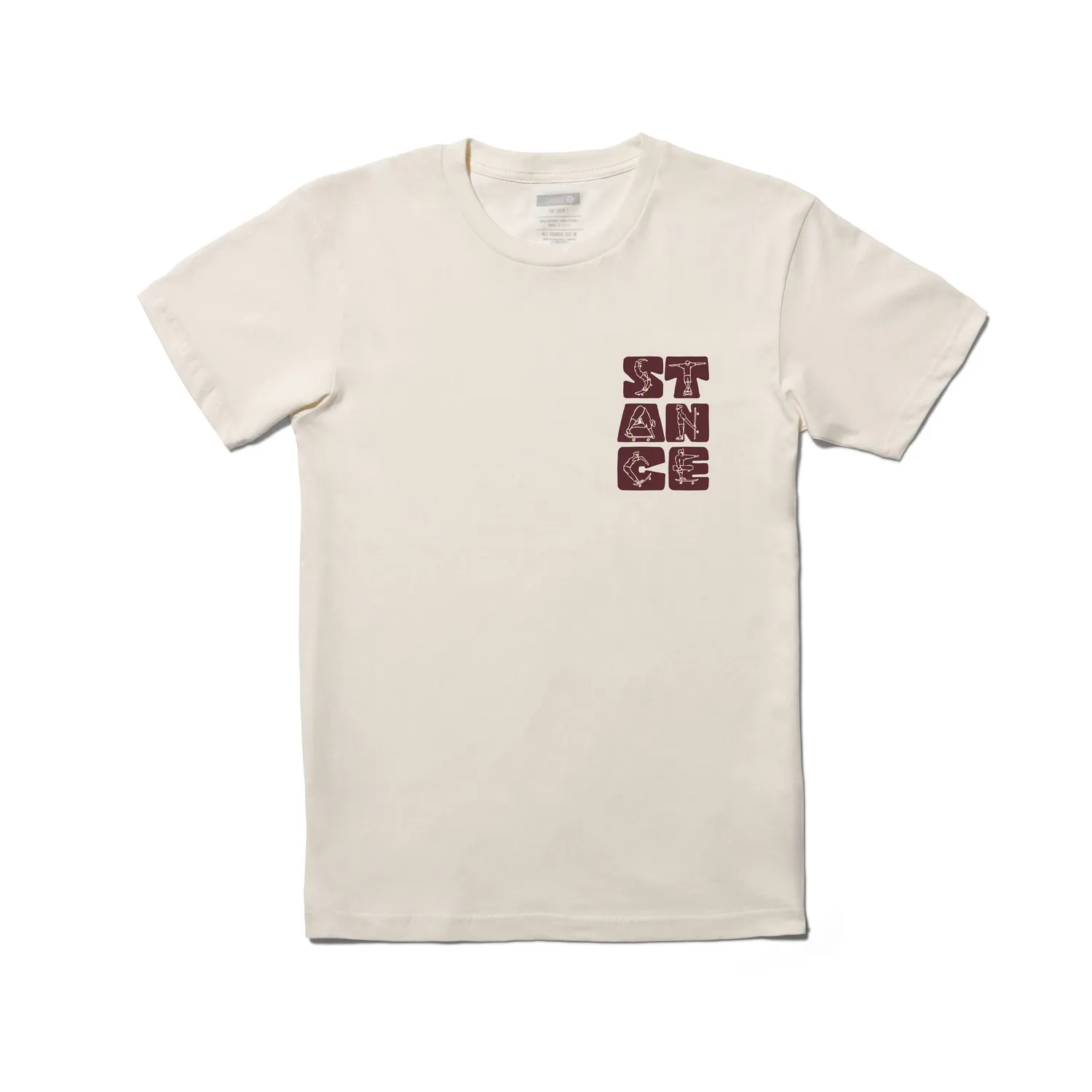 Stance Complicated t-shirt vintage white – bomuld