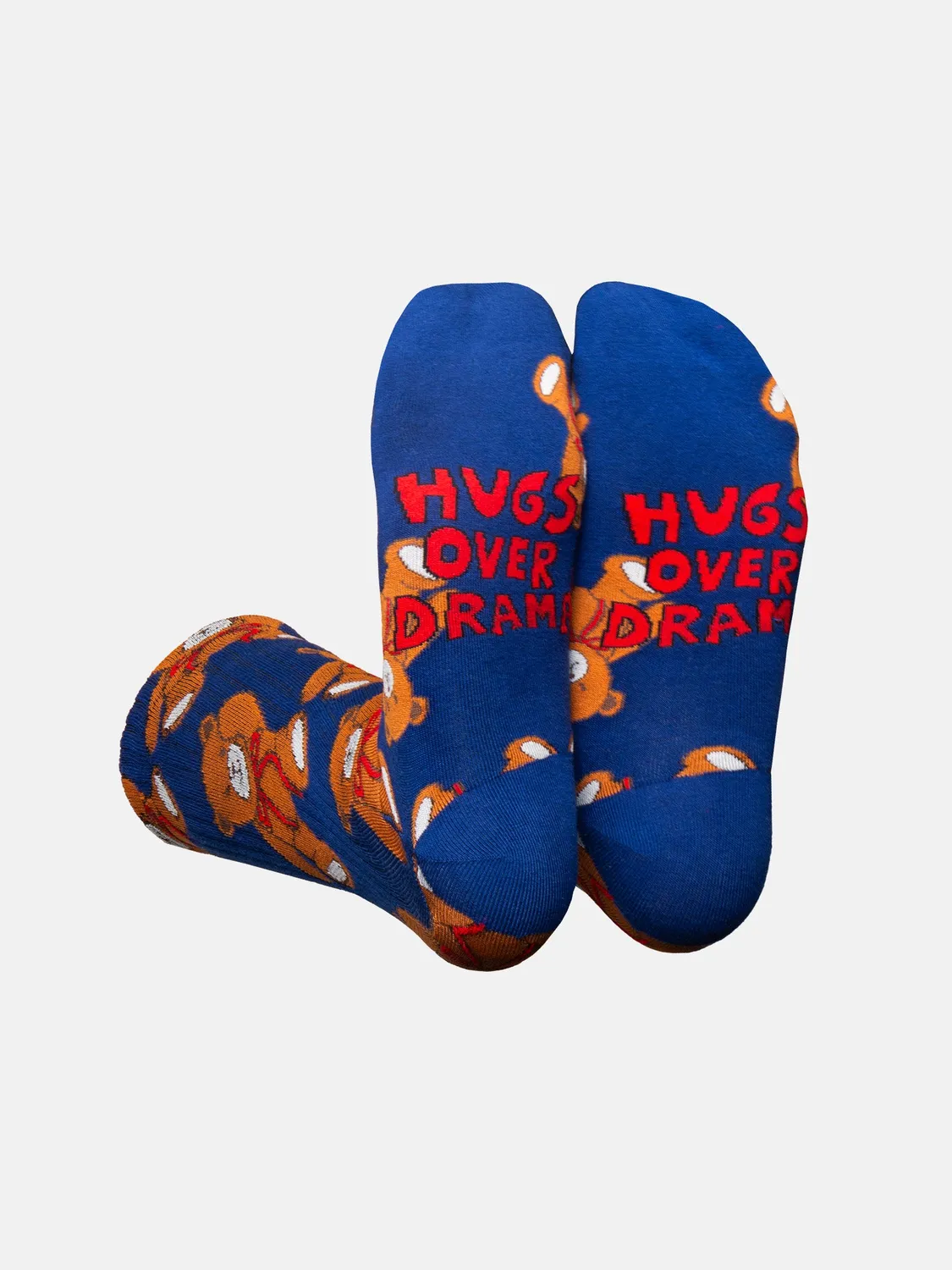 Eat My Socks Teddy Bear sokker 1 par brun