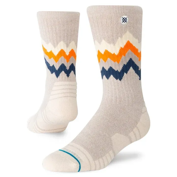 Stance Thompson Hike crew vandrestrømper oatmeal – uld