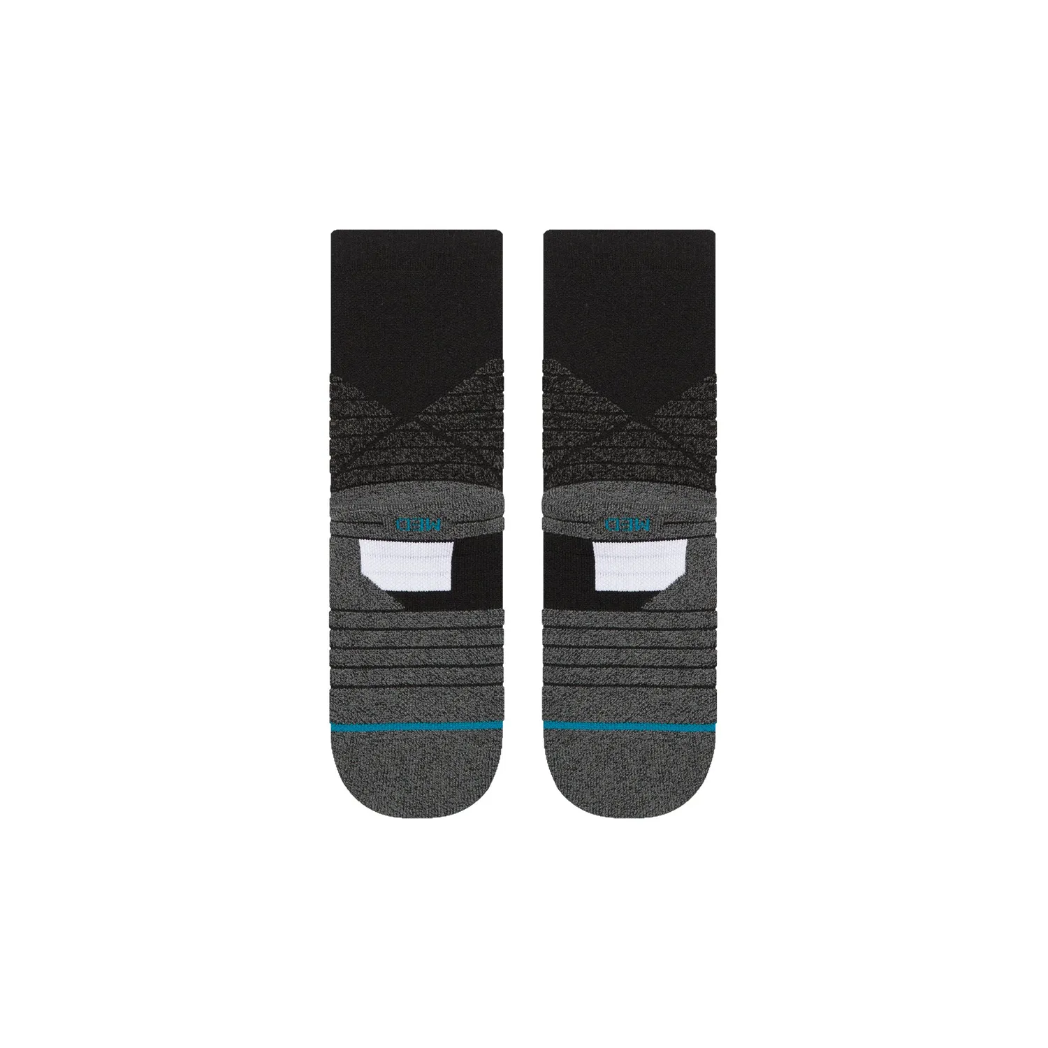 Stance Icon Sport Quarter strømper sort medium polstrede